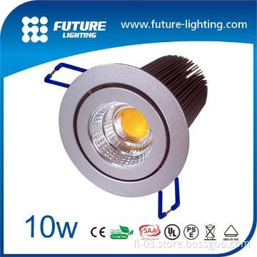 NWE design 2013 COB Epistar 9W high power led recessed down light